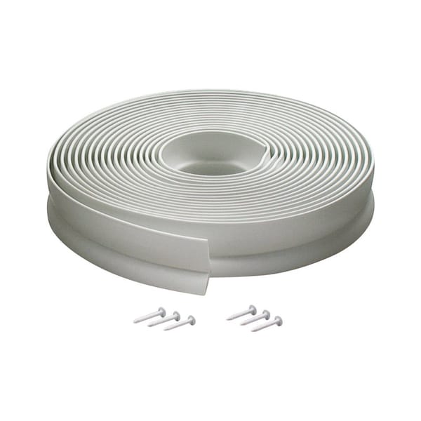 M-D Building Products White Vinyl Top & Sides Door Seal For Garage Doors 360 in. L X 1 in. 03822 - main